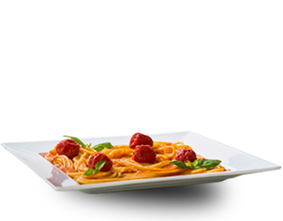 Spaghetti with fresh tomato sauce - Ferrari Trento