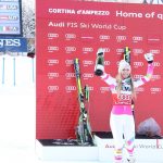 The American skier, Lindsey Vonn, Goes Big at Cortina