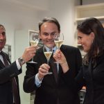 Consegnate a Gian Marco Chiocci, direttore del Tempo, le 1.000 bottiglie di Ferrari Trentodoc per il Titolo dell'Anno 2014