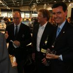 Ferrari bubbles celebrate the presentation of the ecological supercar, Fisker Karma, in Montecarlo