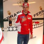 At Wrooom relax with Ferrari sparkling wine: Alonso, Massa, Hayden and Dovizioso