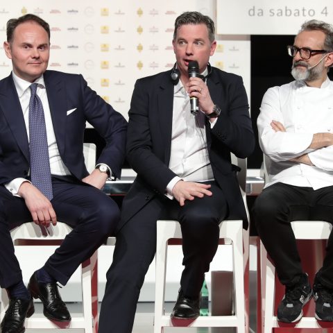 Matteo Lunelli, William Drew, Massimo Bottura