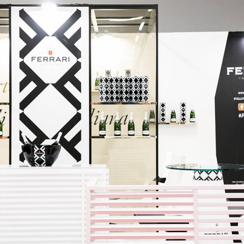 Ferrari Trento stand at Identità Golose 2019