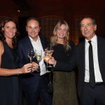 Camilla e Matteo Lunelli con Chiara Bazoli e Giuseppe Sala