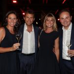 Camilla e Matteo Lunelli con Serena Autieri e Enrico Griselli