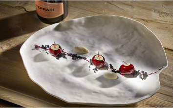 Beetroot Gnocchi - Ferrari Trento