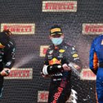 The first podium for Ferrari Trento at Imola as the official sparkling wine of Formula 1®