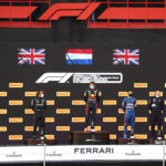 The first podium for Ferrari Trento at Imola as the official sparkling wine of Formula 1®