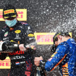 The first podium for Ferrari Trento at Imola as the official sparkling wine of Formula 1®