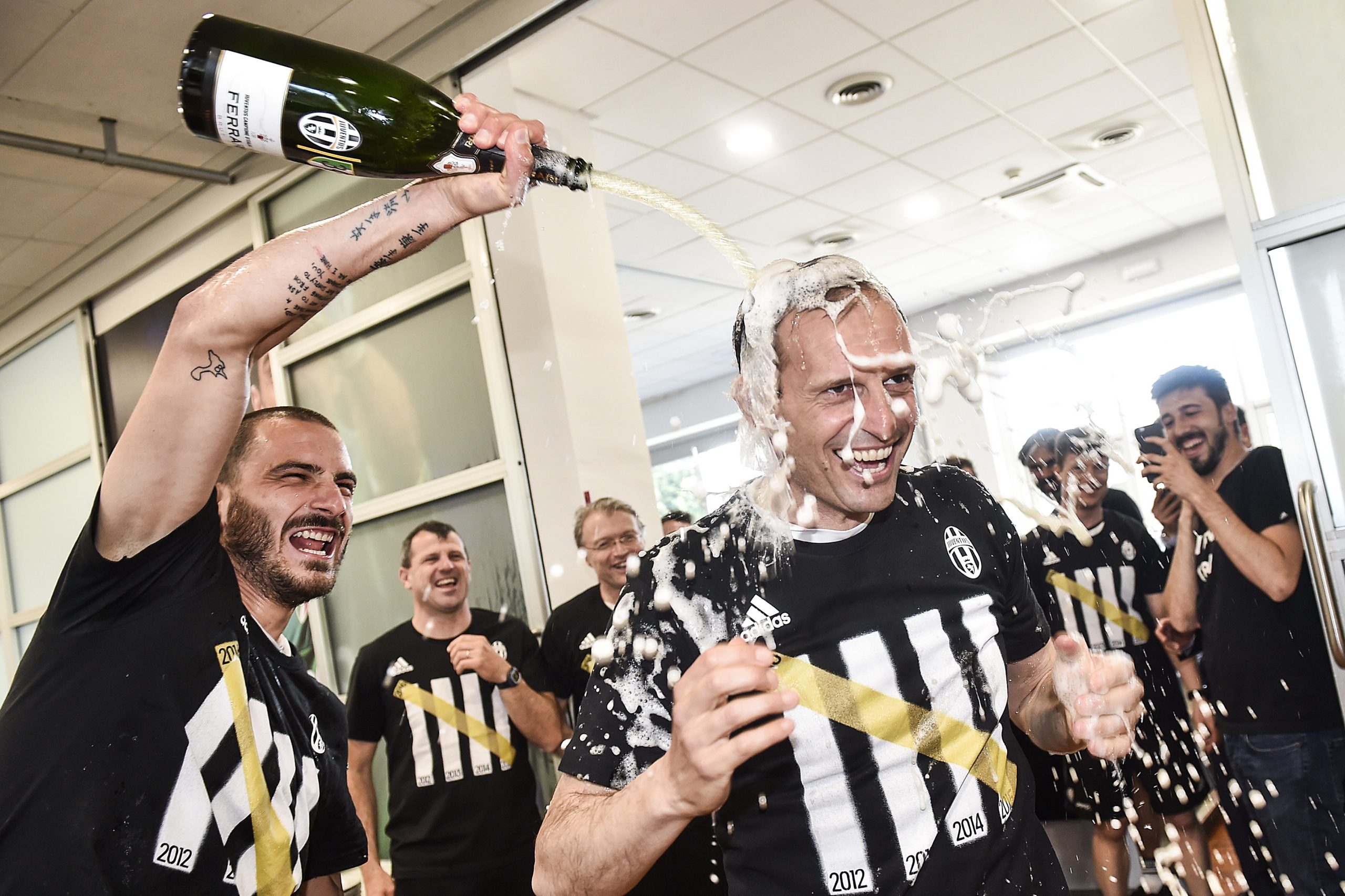 La Juventus festeggia il 34° scudetto con Ferrari Trentodoc