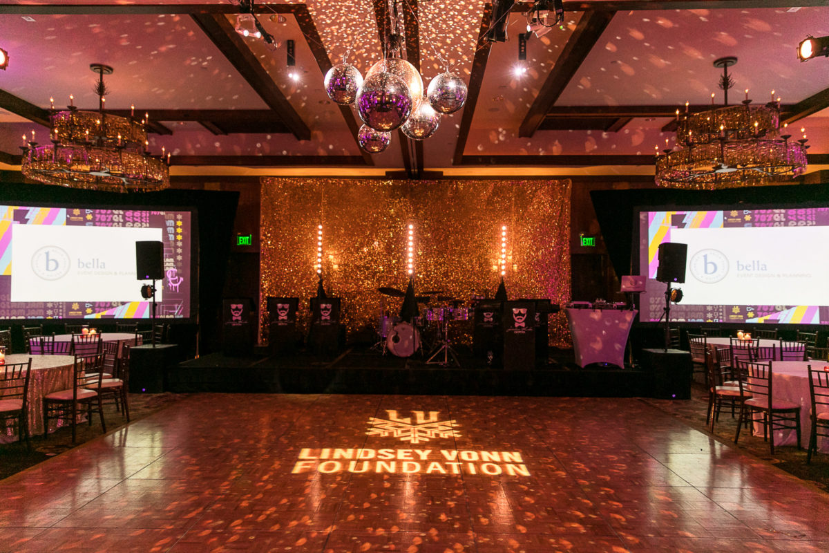 Ferrari Trento served as the exclusive sparkling wine of  Lindsey Vonn Foundation’s 70’s Glam Jam in Vail