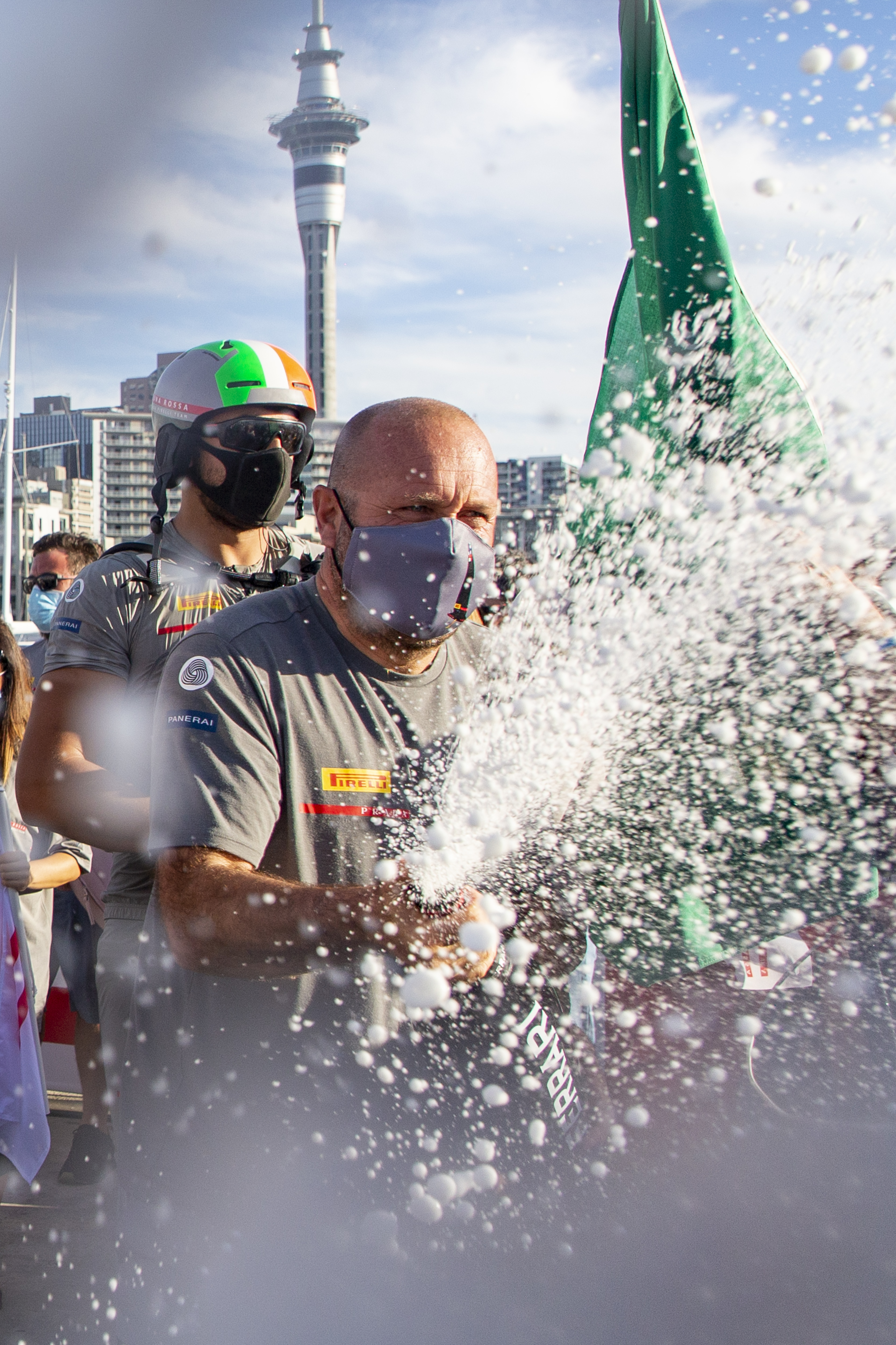 Luna Rossa Prada Pirelli celebrates #ToTheMaximum its victory in the PRADA Cup