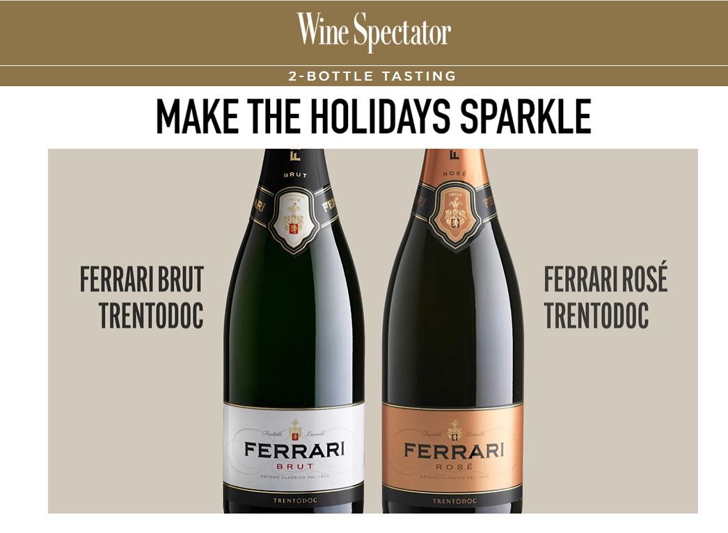“It’s time for the spectacular Ferrari Trentodoc bubbles”, segui il tasting di Wine Spectator