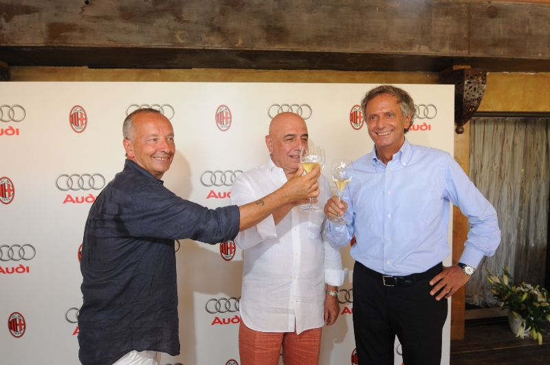 Brindisi Ferrari al rinnovo dell'accordo tra AUDI e A.C. MILAN