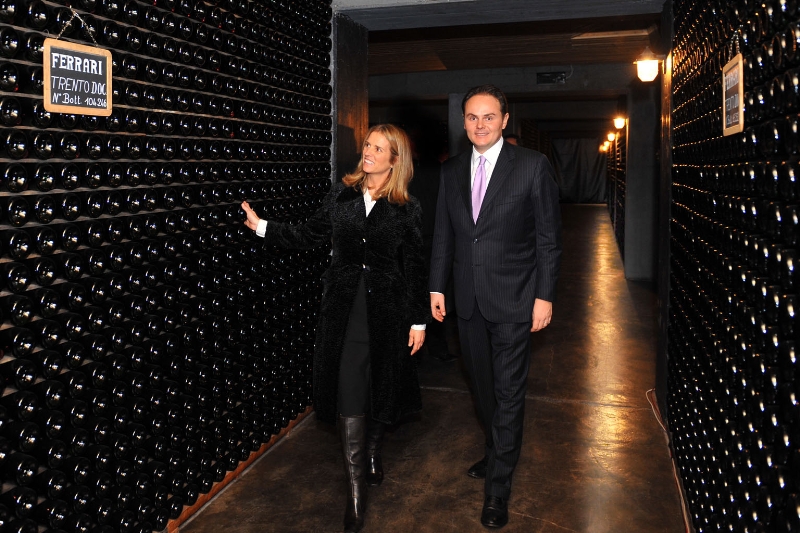 Kerry Kennedy in visita alle Cantine Ferrari