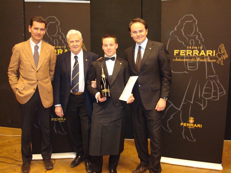 Premio Ferrari: Luca Gardini, del Ristorante Cracco, è l'Ambasciatore del Metodo Classico Italiano
