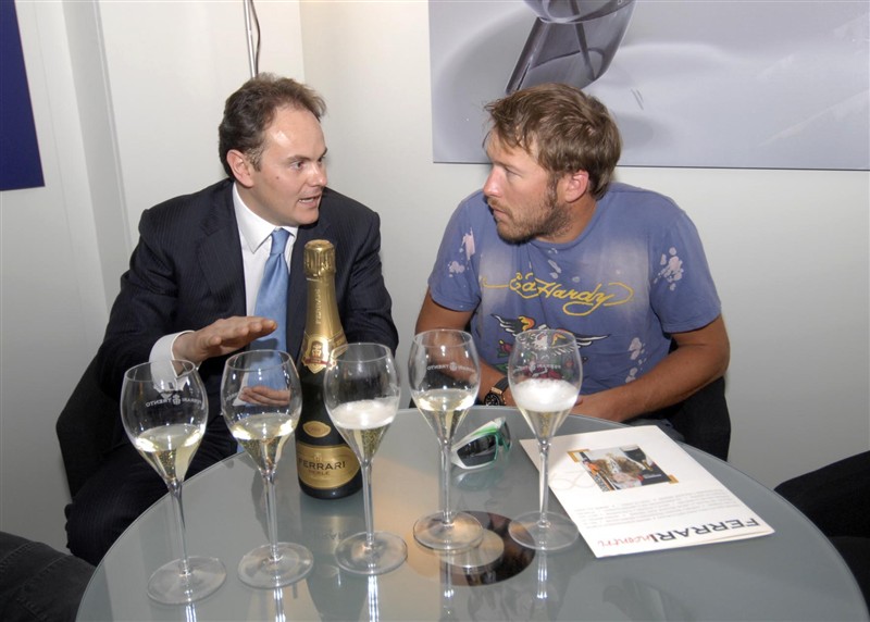 Ma quanti grandi dello sport mondiale hanno brindato con Ferrari al Vinitaly!