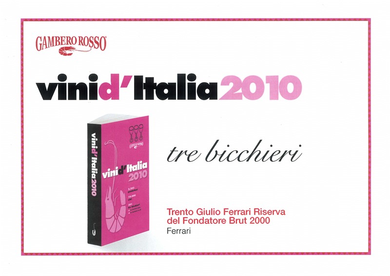 And so half the world enjoys Ferrari bubbles with 3 Bicchieri