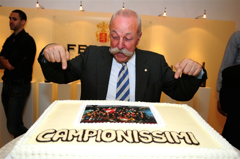 E? alle Cantine Ferrari che i pallavolisti trentini hanno festeggiato la vittoria in Champions League