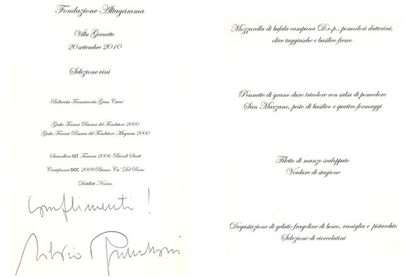 E anche Berlusconi brinda con bollicine Ferrari