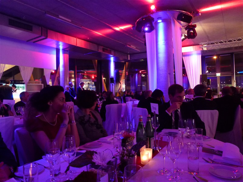 A Ferrari toast to celebrate the hundred year anniversary of the Italian Chamber of Commerce in Germany