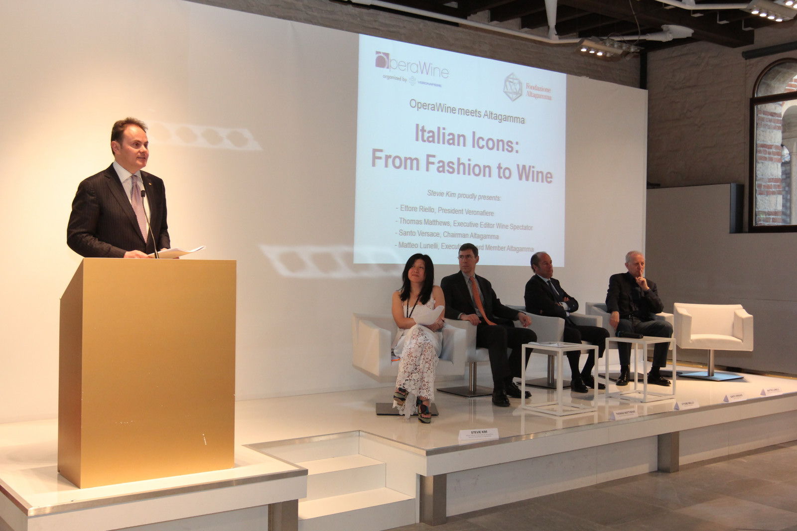 Matteo Lunelli called to speak on “Italian Icons: from Fashion to Wine” at the OperaWine gathering between Wine Spectator, Vinitaly and Altagamma