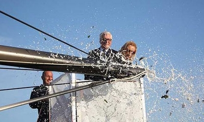 Accompagnato dalle bollicine Ferrari il varo della nuova fantastica Luna Rossa