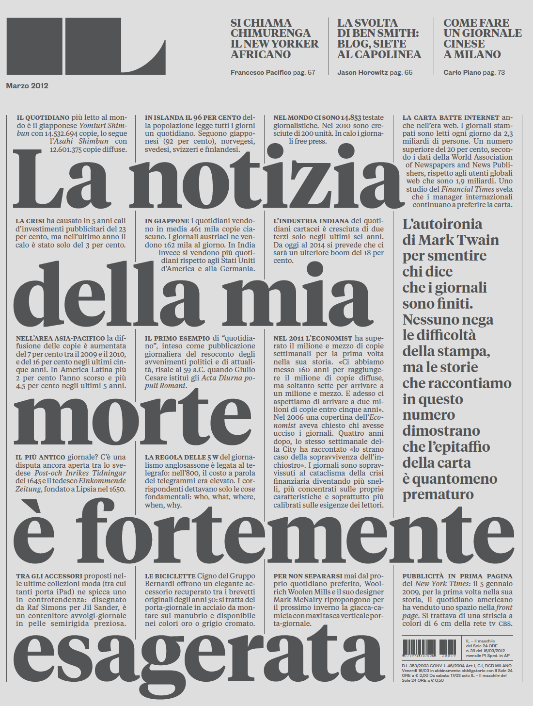 Consegnato il Premio Ferrari per la ?Copertina dell?anno? a ?IL?