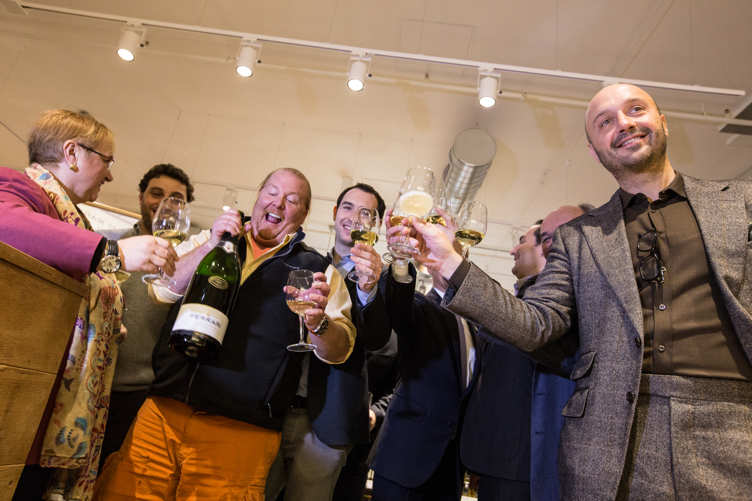 Ferrari toasts also at Eataly's inauguration in Chicago a few days ago