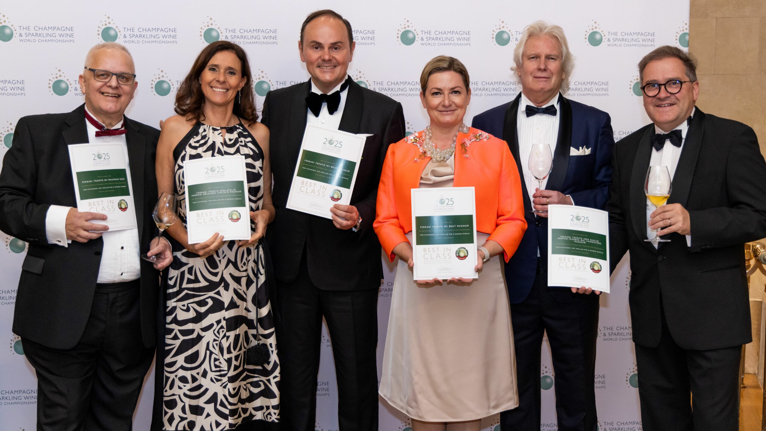 Il Ferrari Brut è Campione del Mondo dei Blanc de Blancs e il Giulio Ferrari 2004 conquista il Library Vintage Trophy a The Champagne &amp; Sparkling Wine World Championships